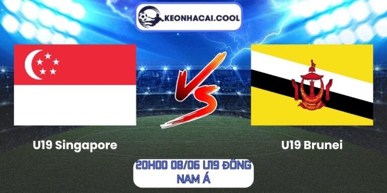 Soi kèo U19 Singapore vs U19 Brunei (20h00 08/06, U19 Đông Nam Á) 5 U19 Singapore vs U19 Brunei